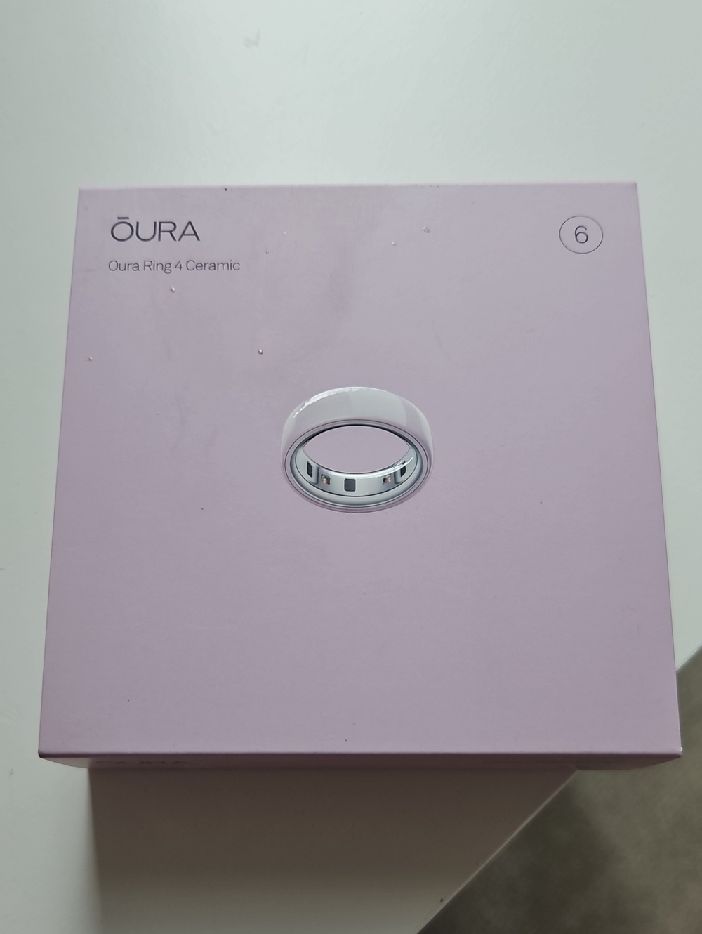 Oura Gen 4 Petal Rose Ceramic Ring with Glossy Finish
